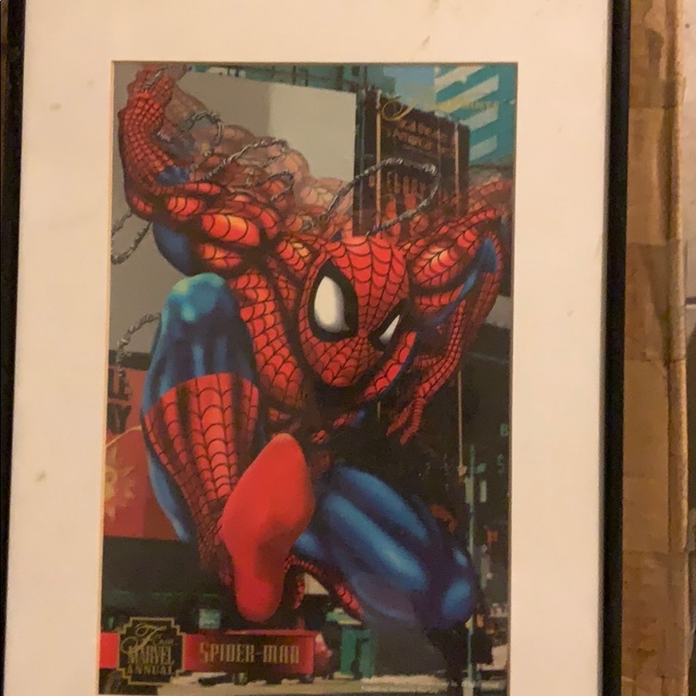 1995 Flair Marvel annual Spider Man frame picture.